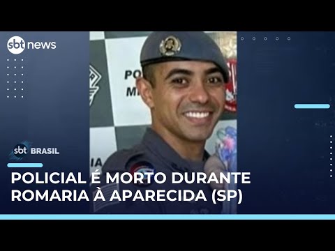 Video policial-e-morto-durante-romaria-na-dutra-corpo-e-velado-em-cruzeiro-sp-sbt-brasil