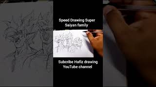 speed Drawing Super Saiyan family shortsyoutube supersaiyan dragonball