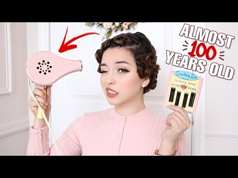 styling-my-hair-using-only-real-vintage-tools!