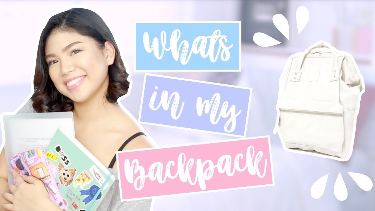 What's in My Backpack + ANELLO GIVEAWAY! (Taglish) | Janina Vela