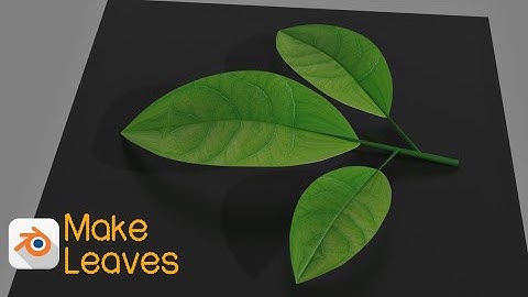 Make Realistic Leaves model in blender | How to make Leaf in blender #blender #3dmodeling