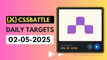 CSS Battle Daily Target Solution | May 2, 2025 | HTML CSS