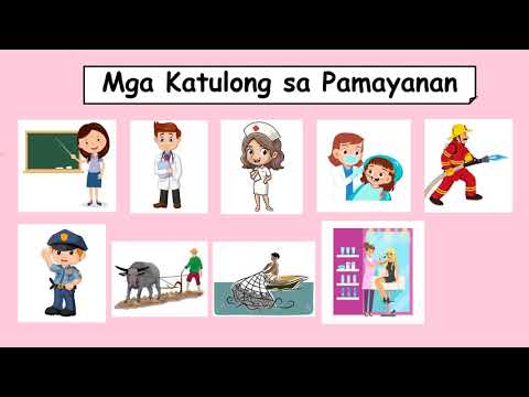 Mga Katulong sa Pamayanan / Mga Kaibigang Manggagawa (Part 1) | Teacher Bunny