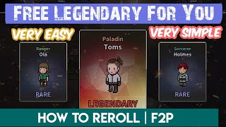 How to Reroll and Get Free Legendary Hunter | Evil Hunter Tycoon screenshot 3