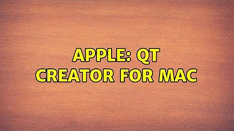 Apple: Qt Creator for Mac
