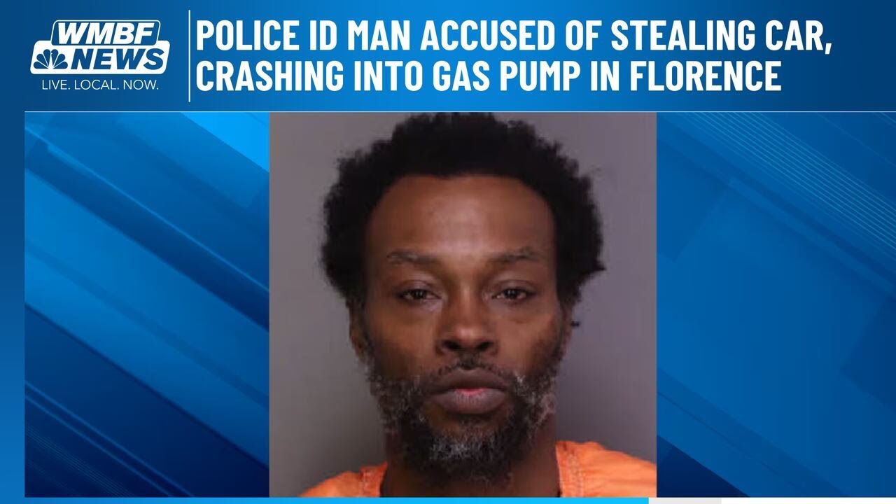 Police ID man accused of stealing car, crashing into gas pump in ...