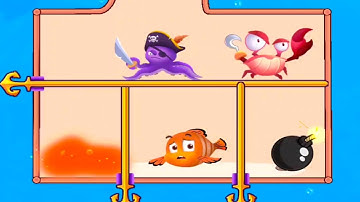 Save The Fish - Pull Pin Puzzle - Gameplay Walkthrough Part 4 (Android & iOS) #4