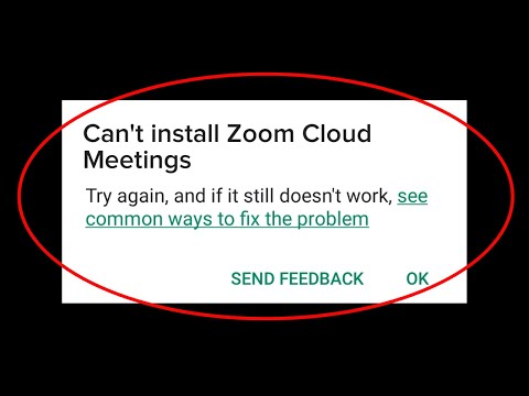 Google Play Store Android 및 Ios에서 ZOOM Cloud Meetings 오류를 설치할 수 없음을 수정하는 방법