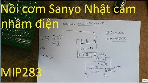 Sửa nồi cơm Sanyo nội địa Nhật cắm nhầm điện