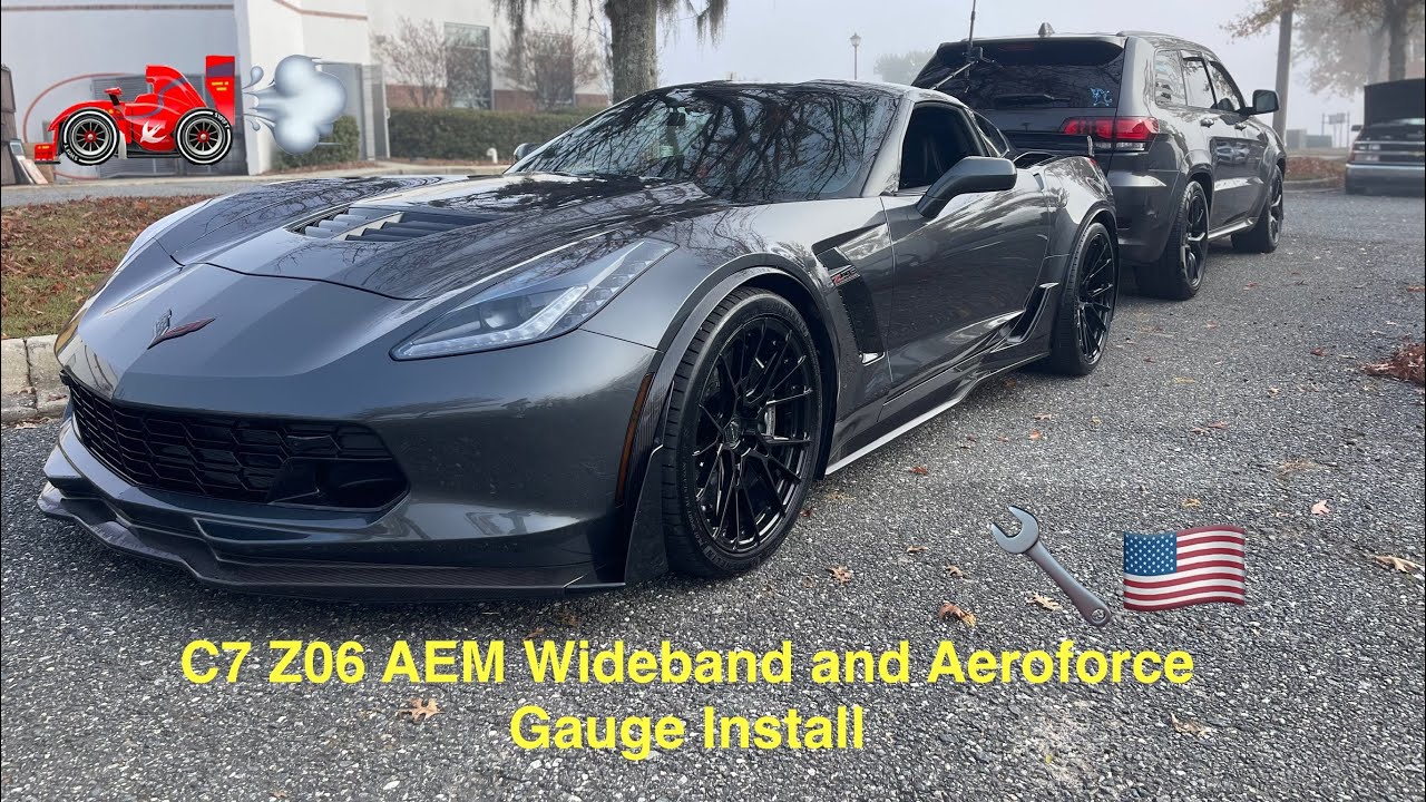 C7 Z06 AEM Wideband and Aeroforce Gauge Install