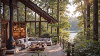 Summer Porch Ambience 🌿 Smooth Piano Background Music and Bird Sounds for Relaxation screenshot 5