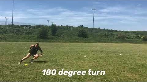 Change of direction drills for the 6 week speed & agility programme