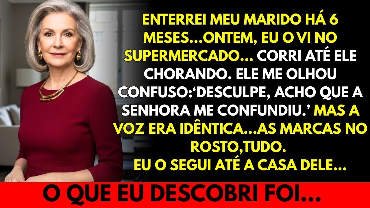 Meu marido morreu há 6 meses… ontem o vi no mercado e o segui até sua casa  O que descobri…