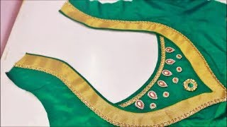 Very Beautiful Wedding Silk Saree Designer Blouse Made In Simple & Easy Method (DIY) Very Beautiful Wedding Silk Saree Designer Blouse Made In Simple & Easy Method (DIY)