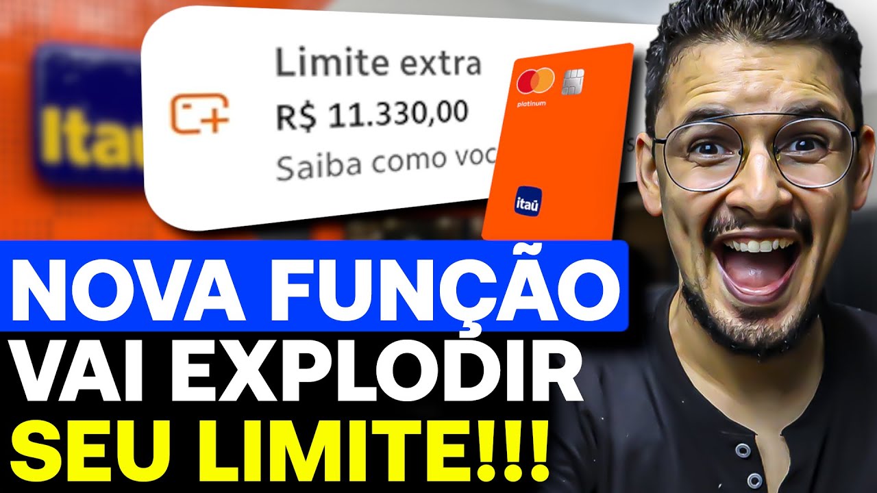 🔥 Novas funções do Itaú que vão disparar seu limite — o meu saltou para R$ 56 mil!