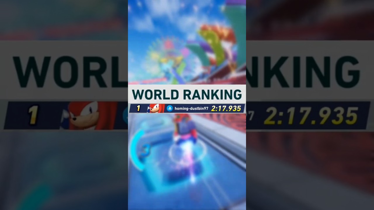 How I Got A World Record In Sonic Racing CrossWorlds