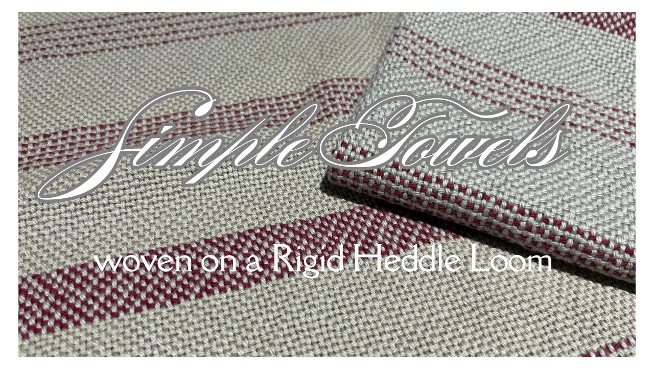 Perfect beginner Tea/Dish/Kitchen Towels, woven on a rigid heddle loom