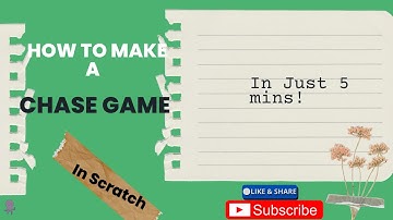 How to make a Chase Game | Tutorial for Scratch Game