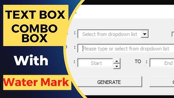 WATER MARK IN TEXT BOX - EXCEL TECH