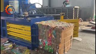 Cut Freight &amp; Storage Cost! Hydraulic Baler For Plastic Paper Scrap Recycling