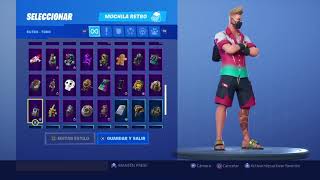 Probando Diferentes Mochilas en la Skin Deriva Estival Fortnite - YouTube