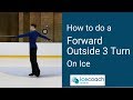 Ice Skating Tutorial - How to do a Forward Outside 3 Turn on Ice