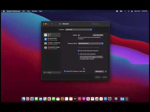 How To: Connect a Macbook To WiFi - 2021 - (Big Sur)