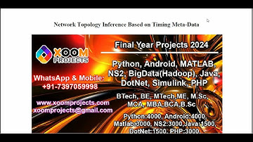 Network Topology Inference Based on Timing Meta Data