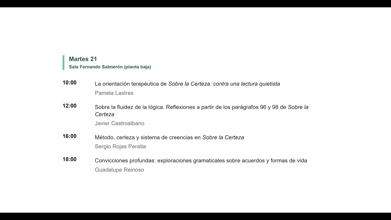lX Congreso Wittgenstein en Español (2)