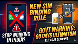 India’s BIG Crackdown on WhatsApp & Telegram! New SIM Binding Rules Explained