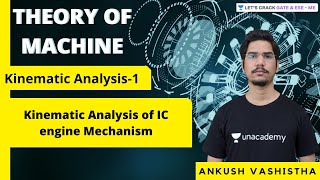 Kinematic Analysis of IC engine Mechanism | Theory of Machines | GATE & ESE Exams | Ankush Vashistha
