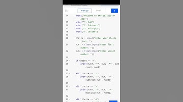 calculator program in python