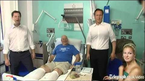 Furious doctor interrupts cringing David Cameron's photo-op at NHS hospital