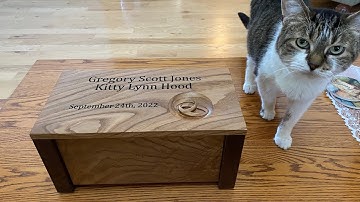 Oak and Walnut Wedding Box with Onefinity CNC
