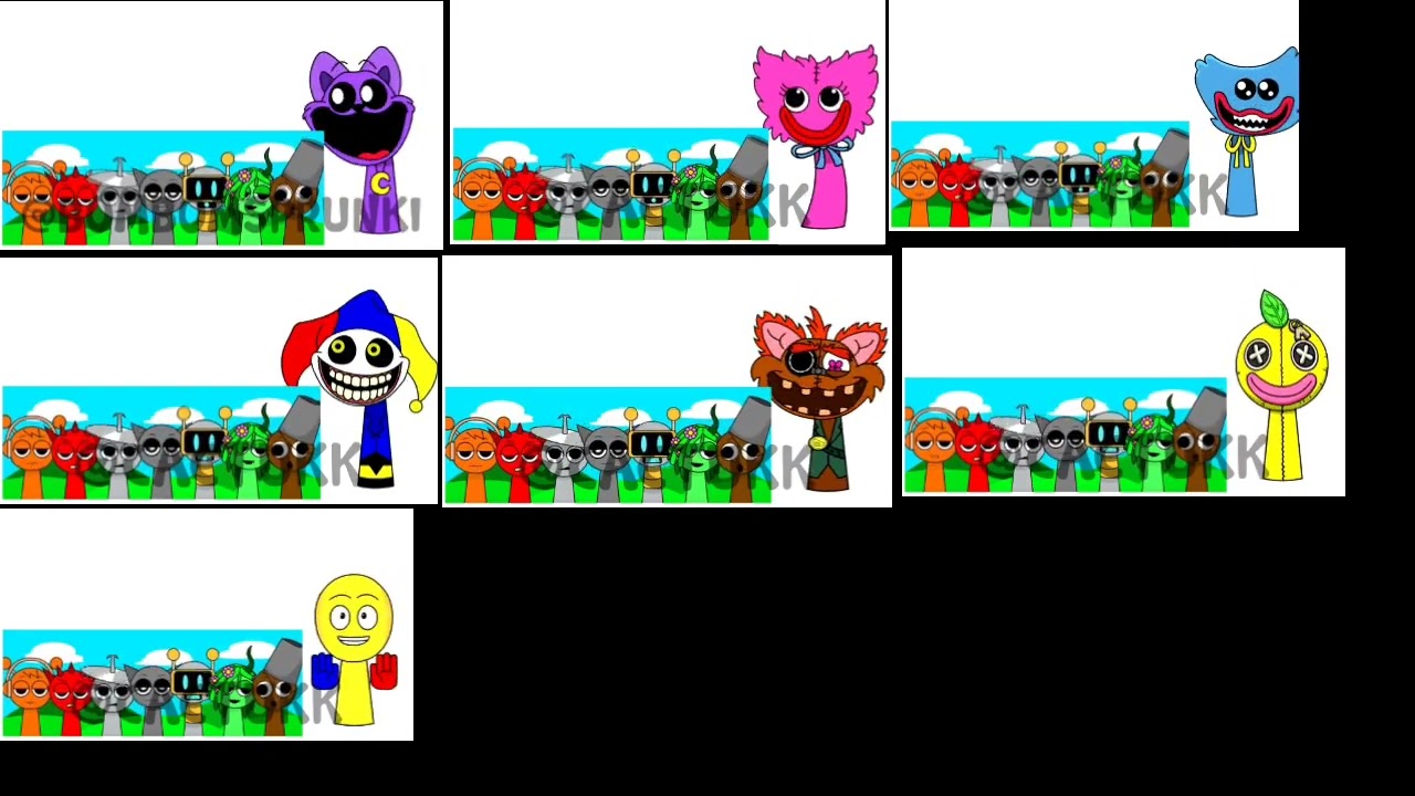 Poppy Playtime (Incredibox Sprunki OC) CHARACTER COMPLATION  (Part 5)