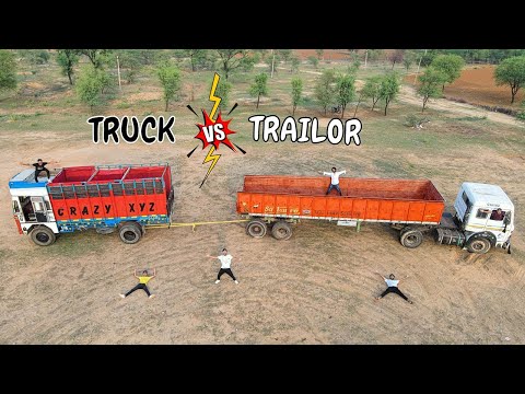 Truck VS Trailor Ultimate Power Test🔥 | दोनों में से कौन जीतेगा? Shocking Results