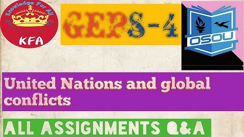 #GEPS_04 || All Assignment Questions and Answer #osou