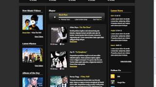 Music Portal Website Template screenshot 4