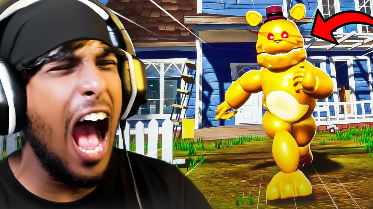 අල්ලපු ගෙදර  FREDBEAR මාව අල්ල ගත්තා 😲 |  Hello Neighbor Mod!