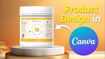 Product Label Design in Canva 🌟 Mockup Canva Tutorial 🌟 Honey Label Design Tutorial 🚀 Grow Simply