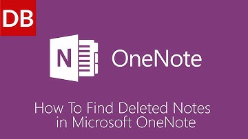 OneNote For Mac | How to Find Deleted Notes 1 Minute Tutorial