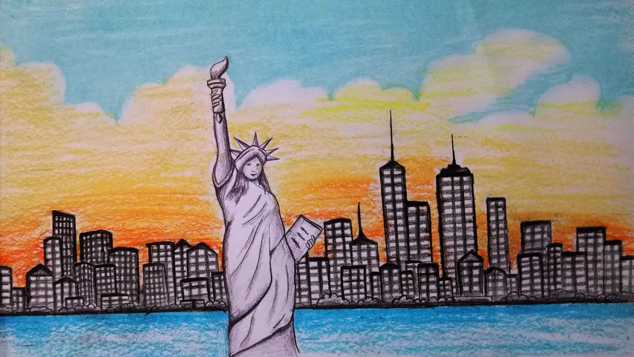 Top How To Draw New York City of all time Learn more here howtodrawcolor5