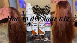 WIG TUTORIAL:HOW TO DYE YOUR WIG