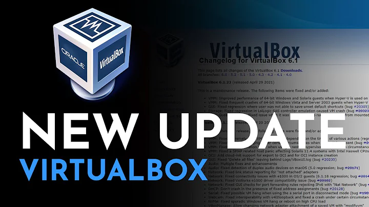 VirtualBox Update | Update your existing version to 6.1.22