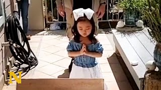 Little Girl Couldn't Believe Her Eyes When Her Prayers Came True