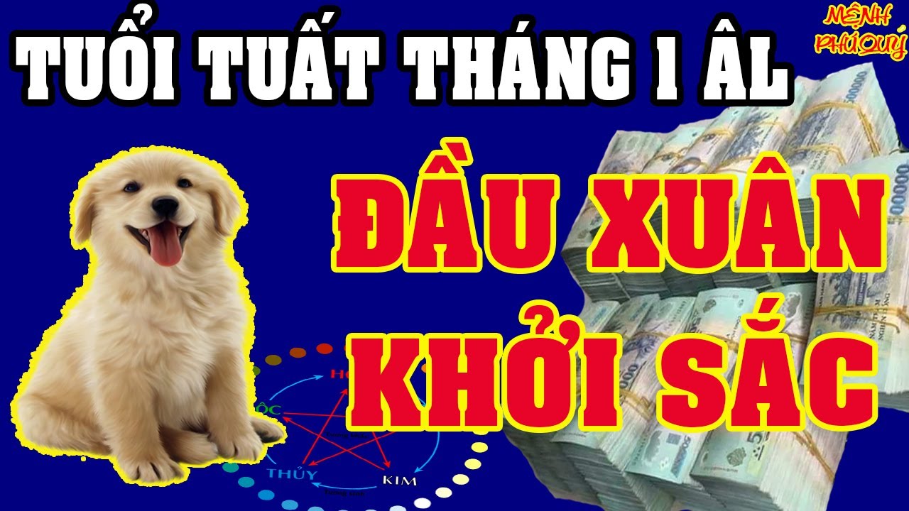 Tử Vi Tuổi TUẤT Tháng 1 ÂL: ĐẦU XUÂN PHÁT TÀI - VẬN KHÍ HANH THÔNG