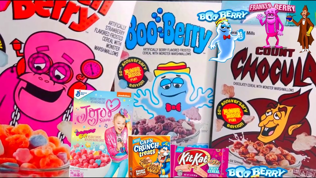 NEW XTREME Cereal Unboxing Reese's Puffs Jo JO Siwa Fruity Pebbles