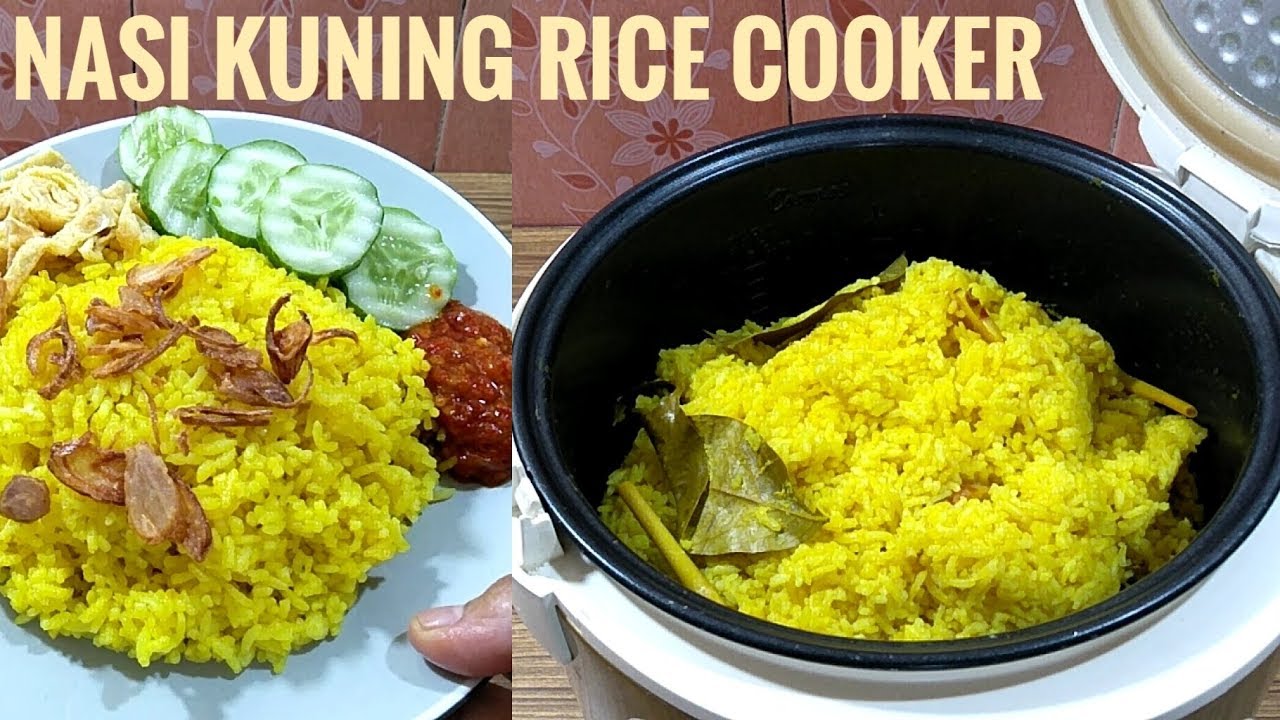 Resep Nasi Kuning Rice Cooker Enak Banget Youtube