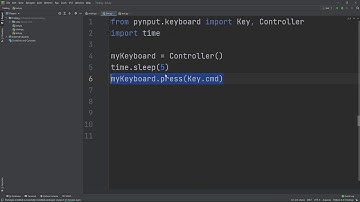 How to simulate key presses in python
