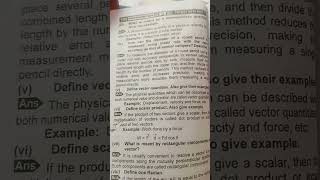 CLASS 11 PHYSICS INTER PART 1 NEW SYLLABUS 📚IMPORTANT SHORTS #study #important #unfrezzmychannel